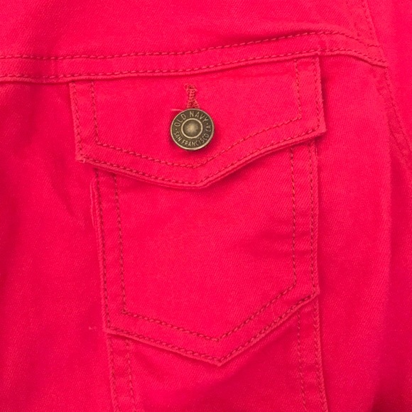 LIKE NEW Old Navy Hot Pink Canvas Layering Jacket - Picture 2 of 7